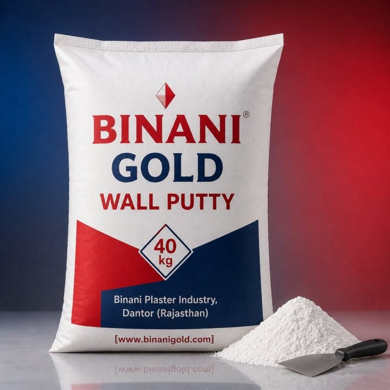 Binani Gold Wall Putty 40 kg sack - Binani Plaster Industry, Dantor (Rajasthan)